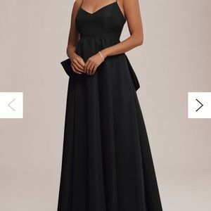 Sachin & Babi Hadley V-Neck Back-Bow Empire Gown